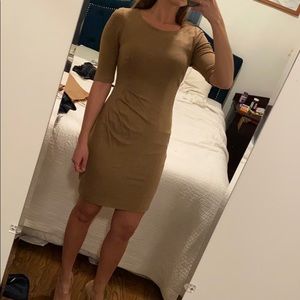 Light brown Trina Turk wear to the office dress